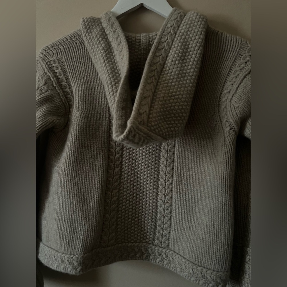 Max Mara Hooded Cardigan flare Hooded Knit Toggle sweater scandi chic ssense co - Picture 13 of 16